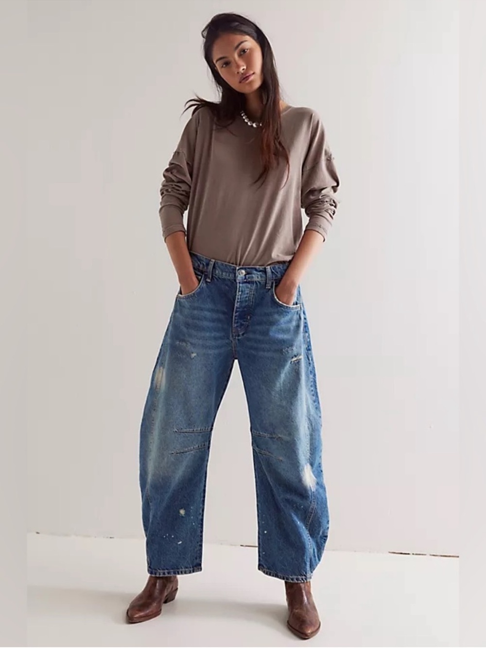 We the free good luck barrel jeans